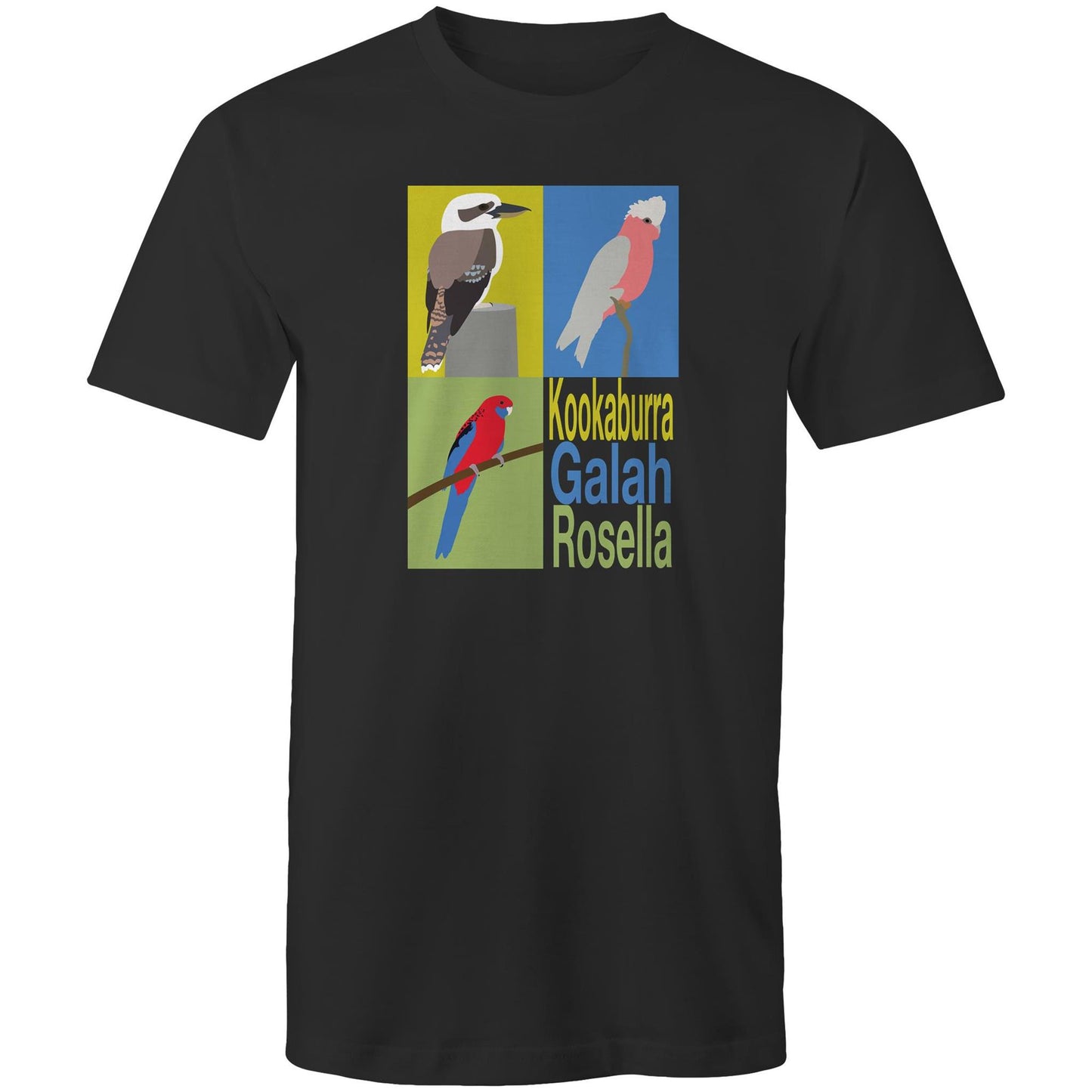 Men's Australian Birds Pop Art T-Shirt