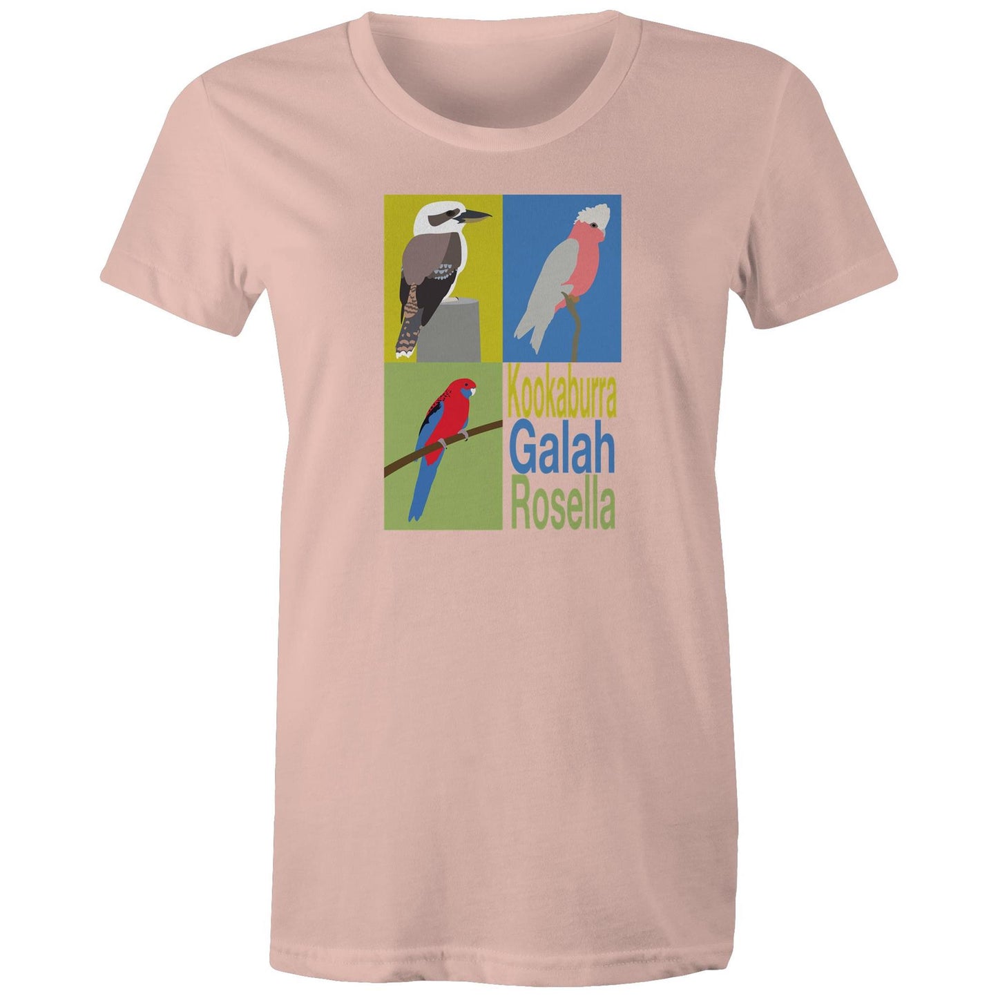 Women's Australian Birds Pop Art T-Shirt