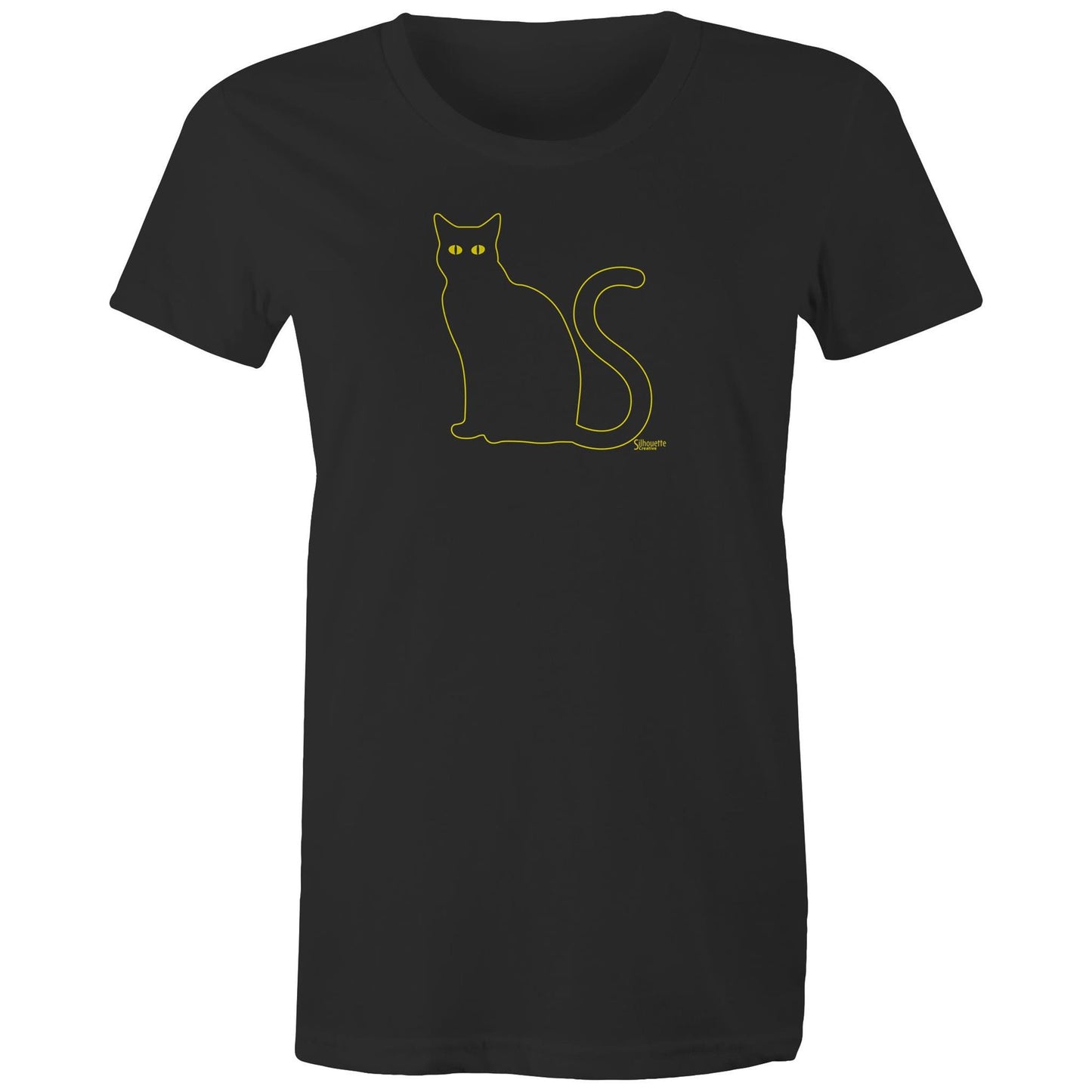 Women's Cat Silhouette T-Shirt