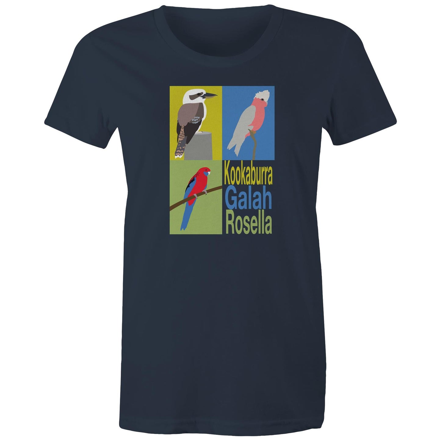 Women's Australian Birds Pop Art T-Shirt