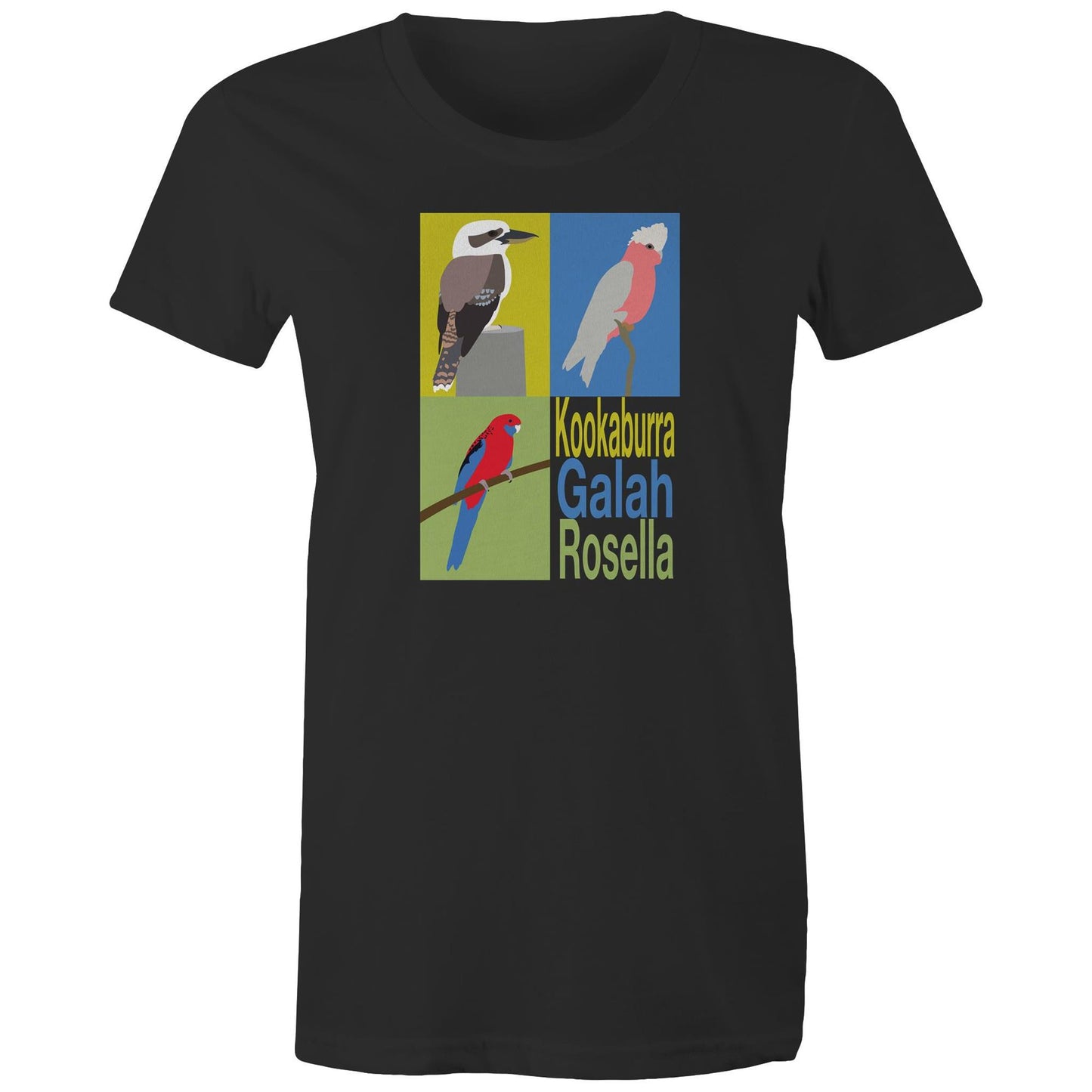 Women's Australian Birds Pop Art T-Shirt